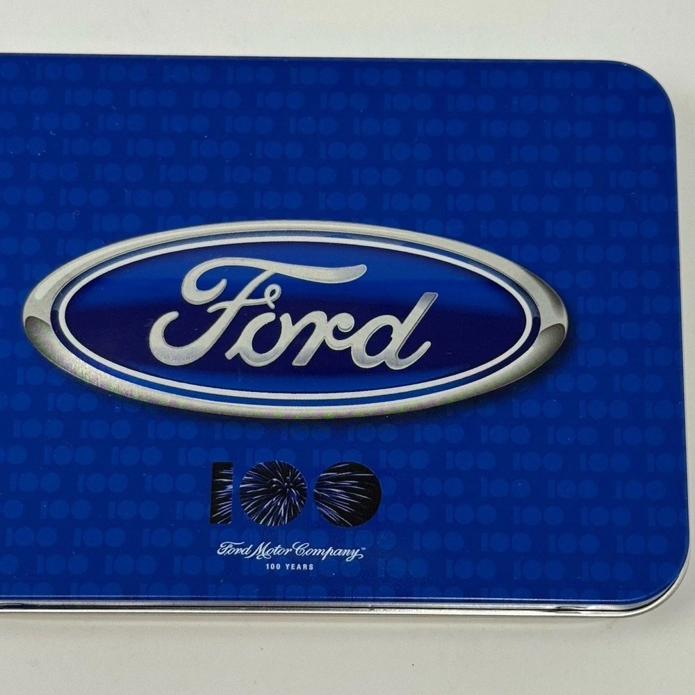 New Ford 100th Anniversary Playing Cards (2sets) In Metal Case